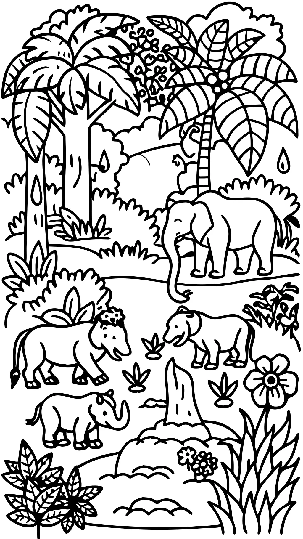 coloriages jungle